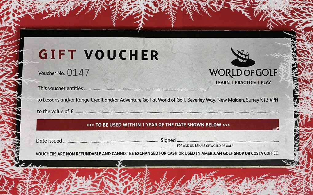 World of Golf Gift Voucher