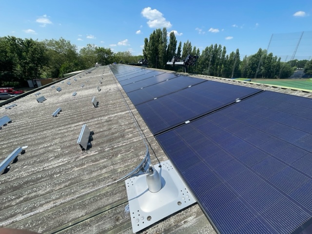 solar panels at World of Golf London