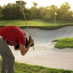 Angry golfer