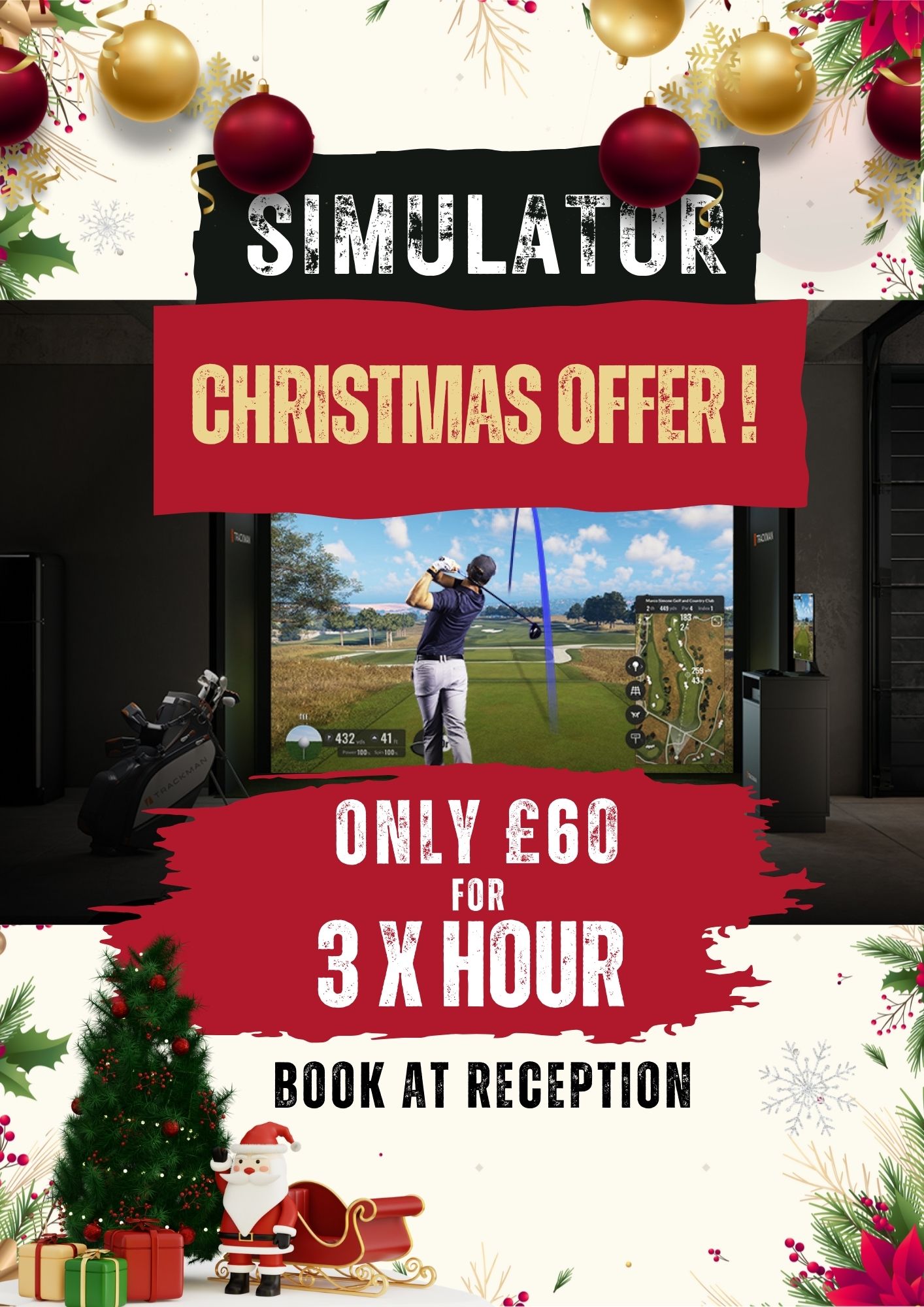 Simulator offer at World of Golf London