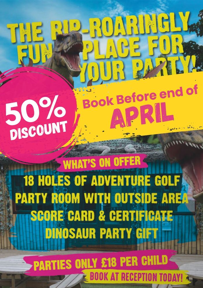 Jurassic Encounter party offer